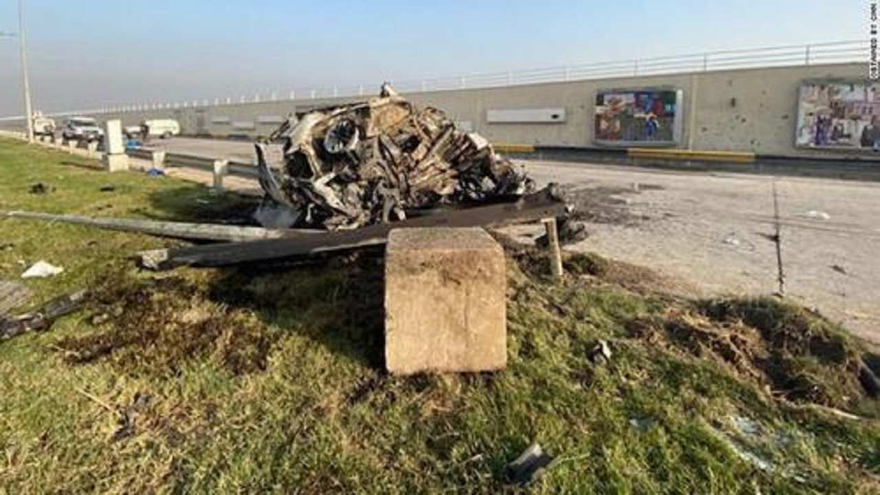 تصویری جدید از محل شهادت حاج قاسم