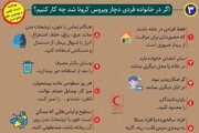  گرافیک /اگر یکی از اعضای خانواده کرونا گرفت چه کنیم؟