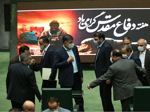 عکس/ حضور وزیر پیشنهادی صمت در صحن علنی مجلس