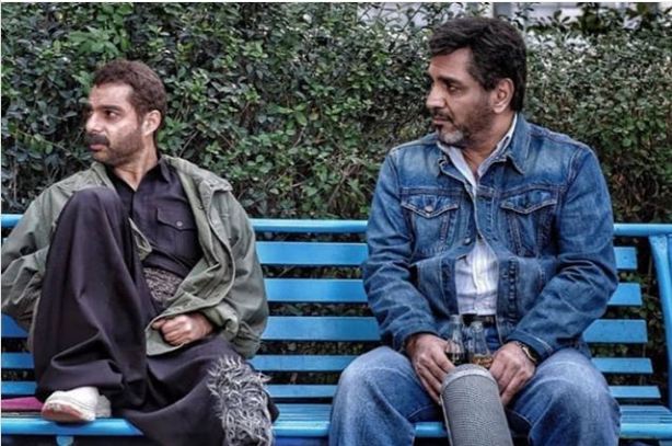 مهران مدیری و پیمان معادی در درخت گردو