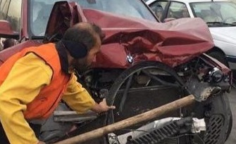 تصادف شدید BMW شاسی بلند +عکس
