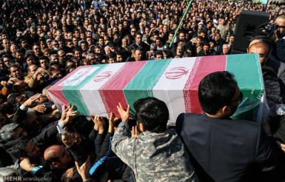 تشییع شهید مدافع حرم در تهران