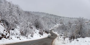 بارش برف و باران در ۶ استان
