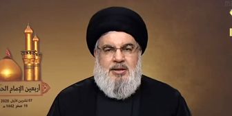 سید حسن نصرالله به مناسبت اولین سالگرد شهادت حاج قاسم سخنرانی می کند 