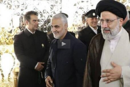  فیلم/ نجوای حجت‌الاسلام رئیسی با حاج قاسم
