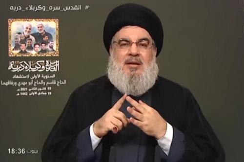 سخنرانی سیدحسن نصرالله در سالگرد شهادت فرماندهان مقاومت