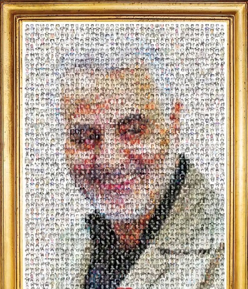 عکسی متشکل از ۱۷۴۶ شهید 