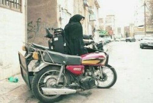  بانوی مشهدی صاحب موتور جدید شد 