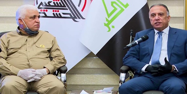 دیدار الکاظمی با فرماندهان حشدالشعبی
