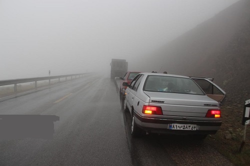 بارش برف و باران در جاده‌های ۹ استان