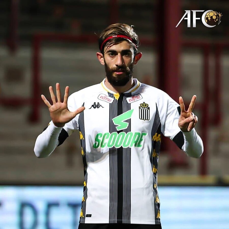  شادی گل هافبک شارلروا به یاد میناوند