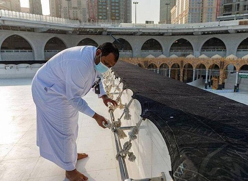 ضدعفونی پشت بام کعبه