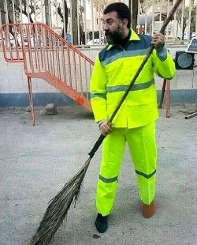 عکس/ علی انصاریان در لباس پاکبانی