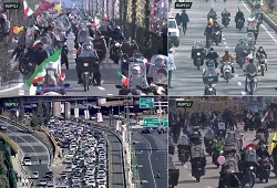 عکس/ پوشش زنده مراسم ۲۲ بهمن در شبکه روسی