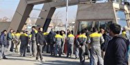 اعتصاب گسترده کارگران‌ در ماهشهر خوزستان +فیلم