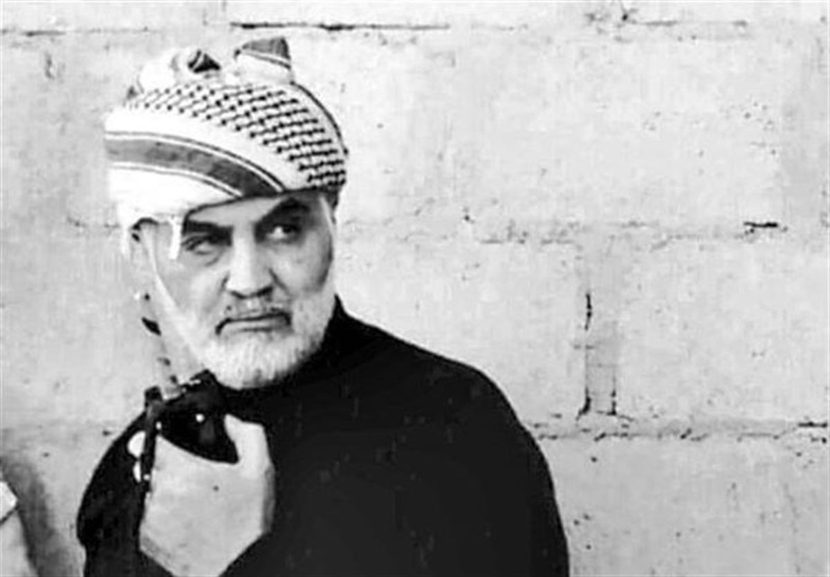  حضور سردار سلیمانی در رژه نظامی غزه+عکس