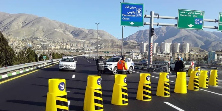 ممنوعیت تردد در محور کندوان و آزادراه تهران-شمال 