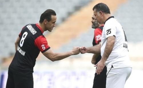  دیدار دوستانه تیم فوتبال ستارگان 98 با منتخب سرخ آبی