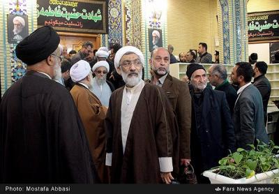 عکس/تشییع پیکر آیت‌الله واعظ طبسی