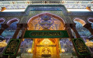 کربلا در شب میلاد امام حسین (ع) نورباران شد کربلا در شب میلاد امام حسین (ع) نورباران شد