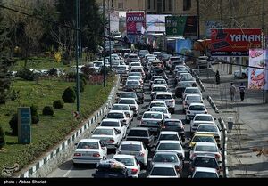  ترافیک در جاده چالوس به سمت شمال نیمه سنگین است