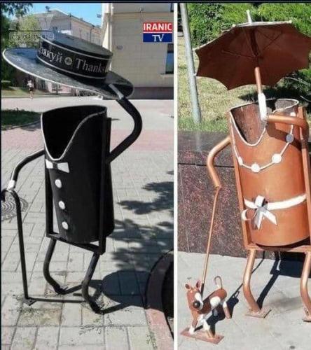 عکس/ خلاقیت می‌تواند سطل زباله را هم جذاب کند!