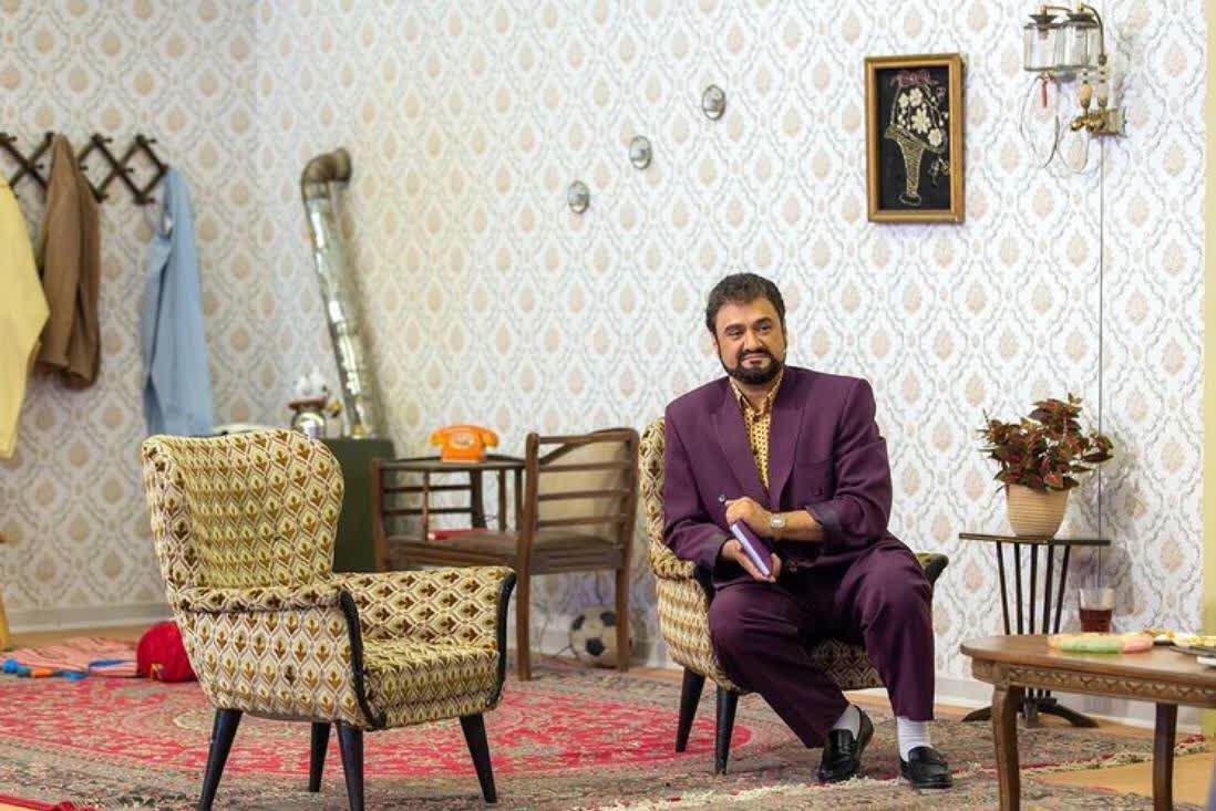 عکس/ گریم دهه شصتی جالب رامبد جوان
