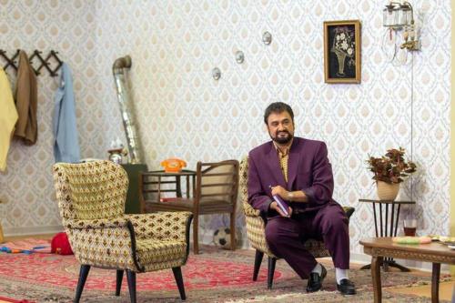 عکس/ گریم دهه شصتی جالب رامبد جوان