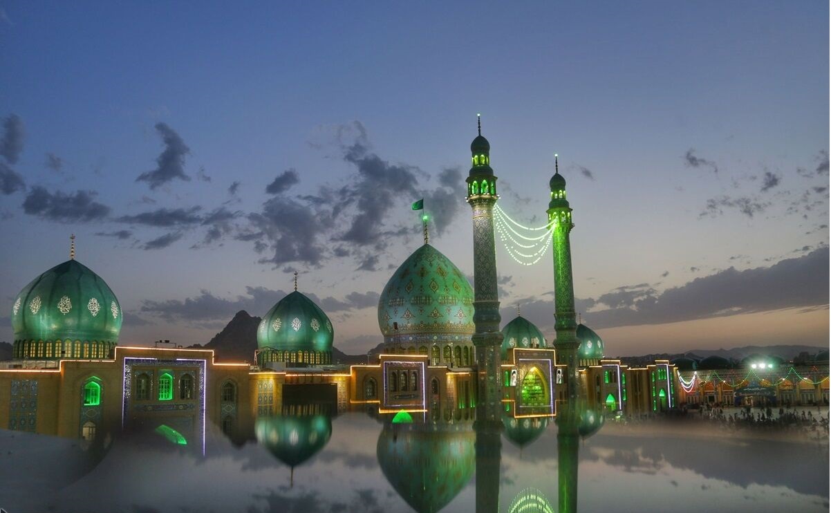  تصاویر هوایی از جشن نیمه شعبان در مسجد جمکران