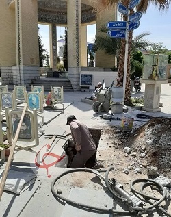 عکس/ آماده سازی مزار سردار حجازی