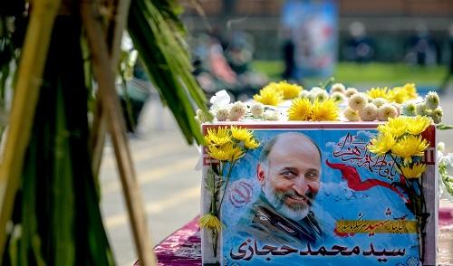 شخصیت‌ها در مراسم تشییع سردار حجازی