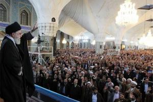 سخنرانی نوروزی امام خامنه‌ای در حرم رضوی
