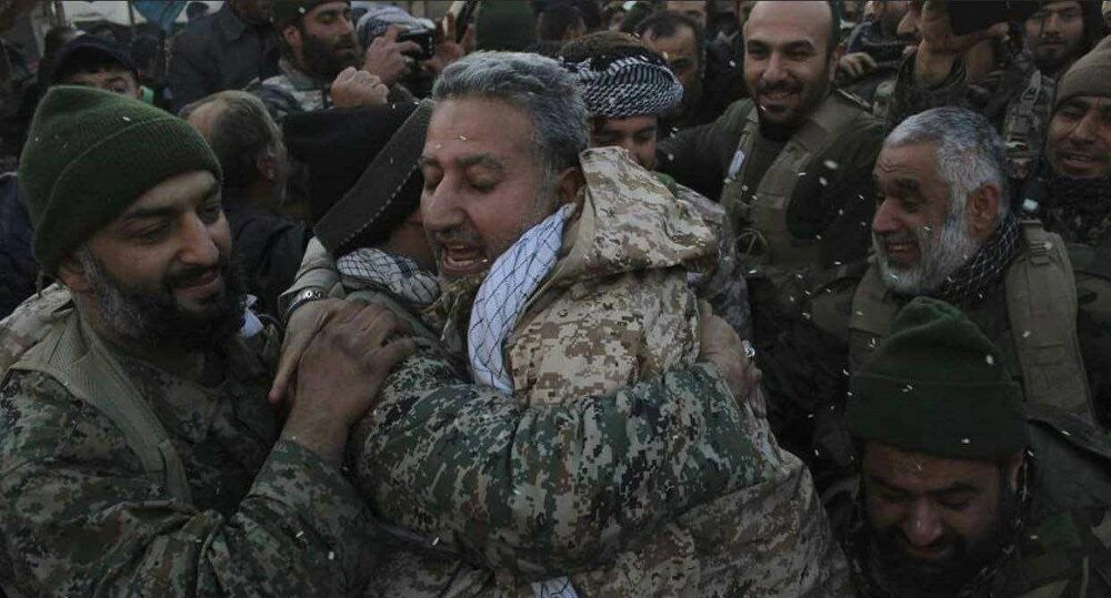 سردار حق‌بین پس از آزادسازی «نبل و الزهرا»