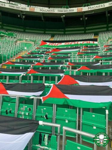 اعلام حمایت باشگاه سلتیک از مردم مظلوم فلسطین