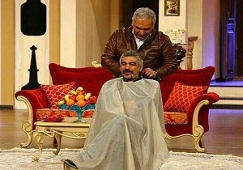  مهران مدیری سبیل‌های سروش صحت را زد! + فیلم