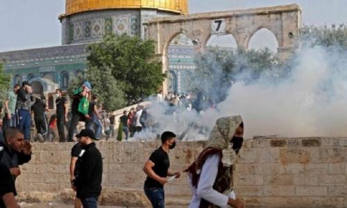 حمله صهیونیست‌ها به مسجدالاقصی در جشن پیروزی
