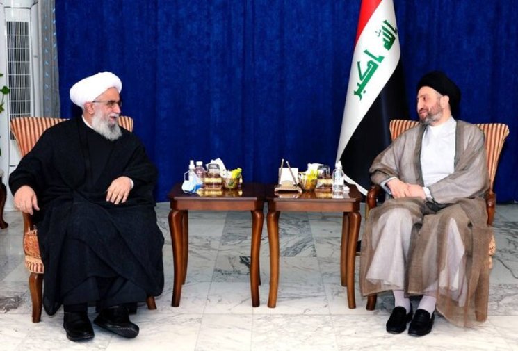  دیدار سیدعمار‌حکیم با دبیرکل مجمع‌جهانی‌اهل‌بیت‌(ع)