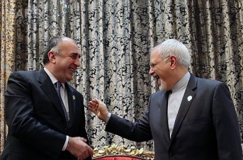 دیدارظریف و وزیرخارجه آذربایجان/آمادگی ایران برای حل مشکل قره باغ