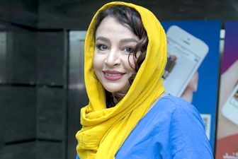  تیپ سرخ و سیاه مه لقا باقری /عکس 