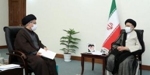  رئیس شورای عالی انقلاب فرهنگی با رئیسی دیدار کرد 
