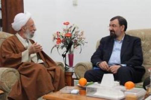 محسن رضایی با آیت‌الله مصباح یزدی دیدار کرد 