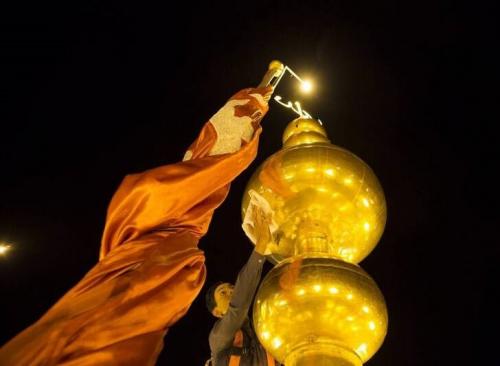 شستشو گنبد مطهر حرم امام حسین(ع)