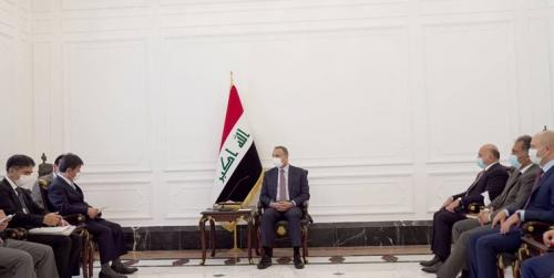  دیدار وزیر خارجه ژاپن با نخست‌وزیر عراق 