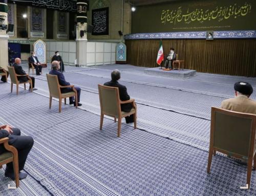 عکس/ بازمانده دولت روحانی در دیدار رهبری