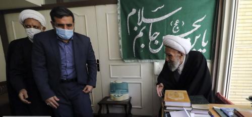 عکس/ دیدار وزیر ارشاد با آیت الله ناصری