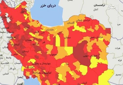 رنگ بندی کرونایی کشور 