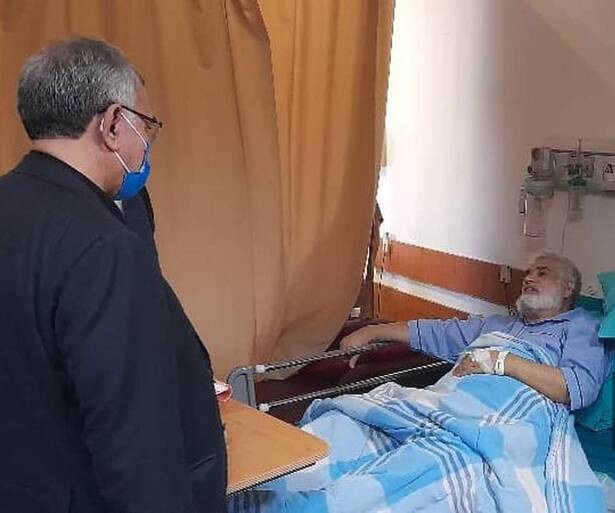 عیادت دکتر عین اللهی از آیت الله کعبی