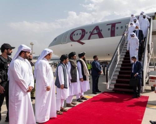 دیدارمسئولان طالبان با وزیر امور خارجه قطر