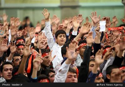 عکس/دیدار اعضای اتحادیه انجمن‌های اسلامی دانش‌آموزان با رهبر معظم انقلاب