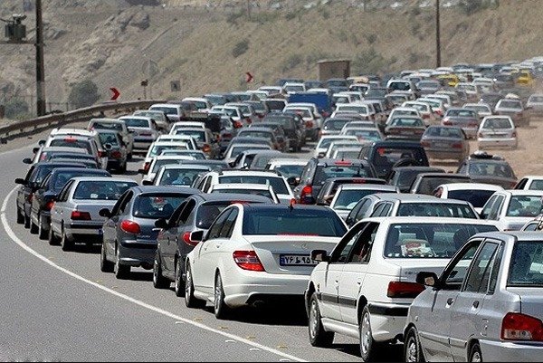 ترافیک سنگین در محور کندوان